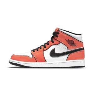 Nike Air Jordan 1 Mid SE "Turf Orange" DD6834 802 DD6834-802 Turf Orange/Black/White | VYULWH068