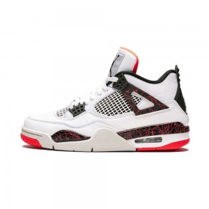 Nike Air Jordan 4 Retro "Crimson Tint" 308497-116 White/Black-bright Crimson-pale Citron | MAKTFO237